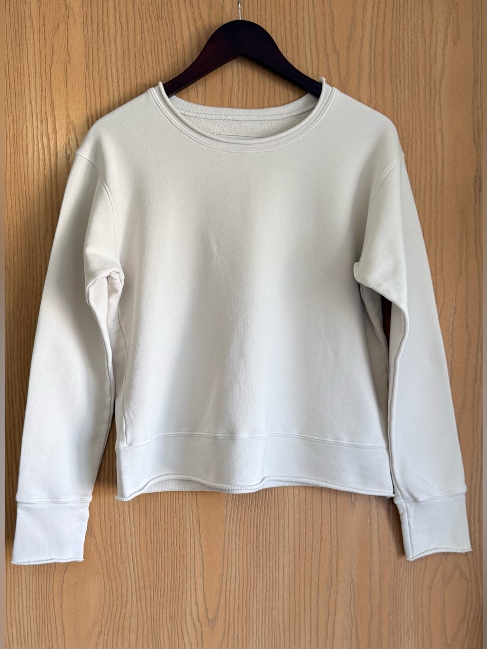Frank & Eileen | SZ Medium | Vintage White Boyfriend Crew Neck Sweatshirt Cotton